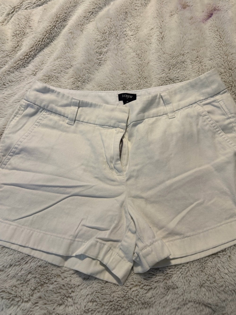 J. Crew 3.5” White Women's Cotton Bermuda Shorts